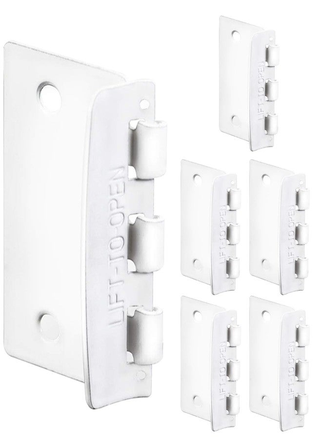 JD Jack N'Drill Jack N’ Drill Flip Action Door Lock (6 Pack)- Reversible Privacy Door Locks with Anti Lockout Screw for Child Proofing and Home Defense, Easy to Install and Durable Lock for Interior Swing-in Doors - Image 1