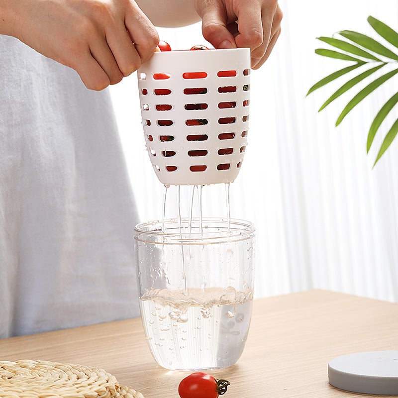 Leachable Fruit Cup – Portable 650ML Leakproof Salad Box with Fork - Image 4