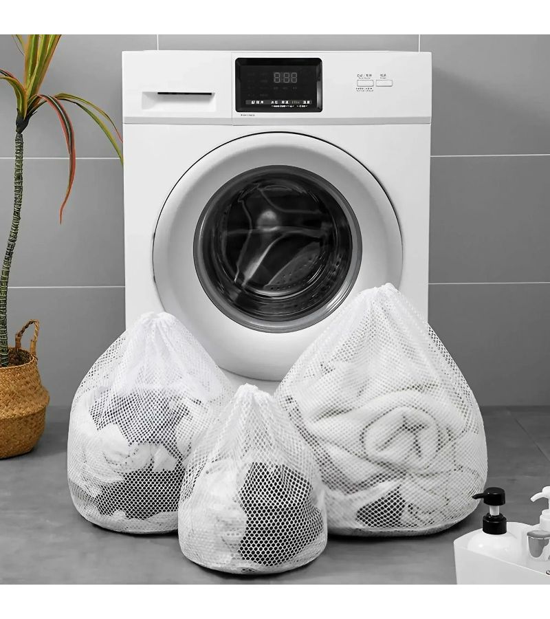 Large Capacity Coarse Mesh Laundry Bag for Clothes Delicates Washing - Image 1