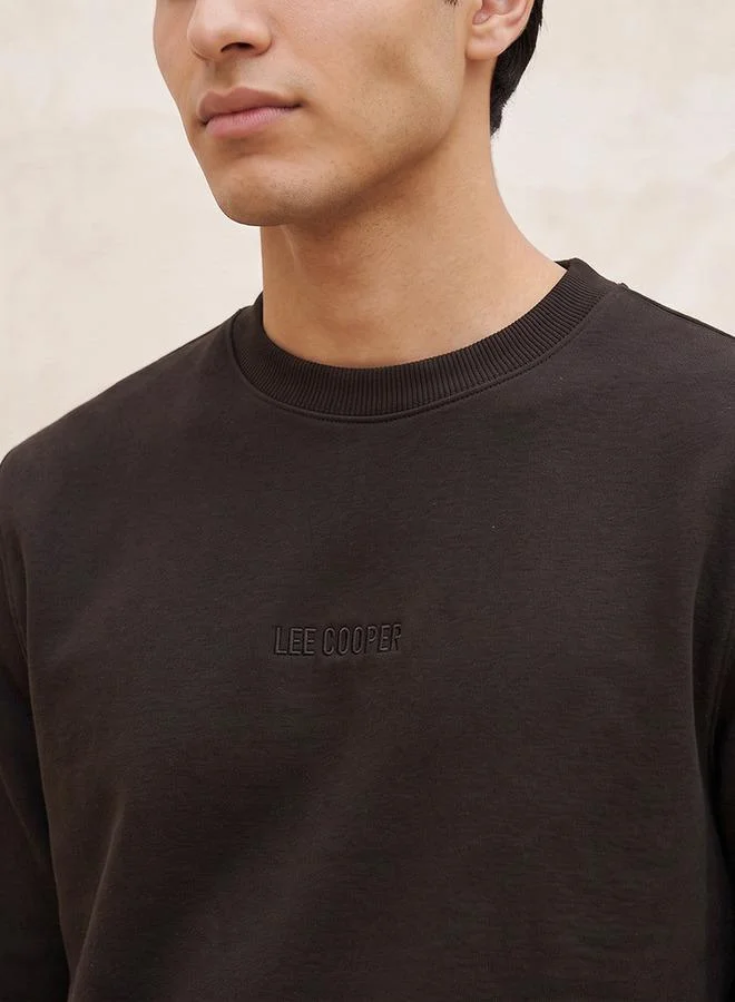 Lee Cooper BLACK LC LOGO SWEAT for Men | Best Price UAE