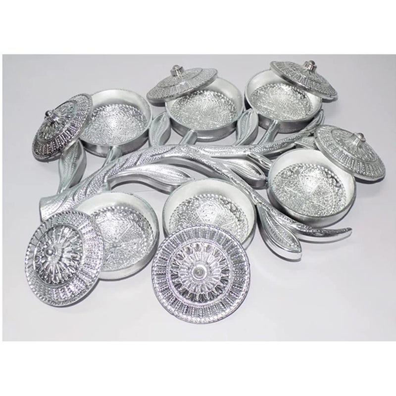 sulfar صينية سلفار متعددة الاستخدامات بشكل شجرة تخزين 6، صينية تقديم مخلّص داني - Image 5