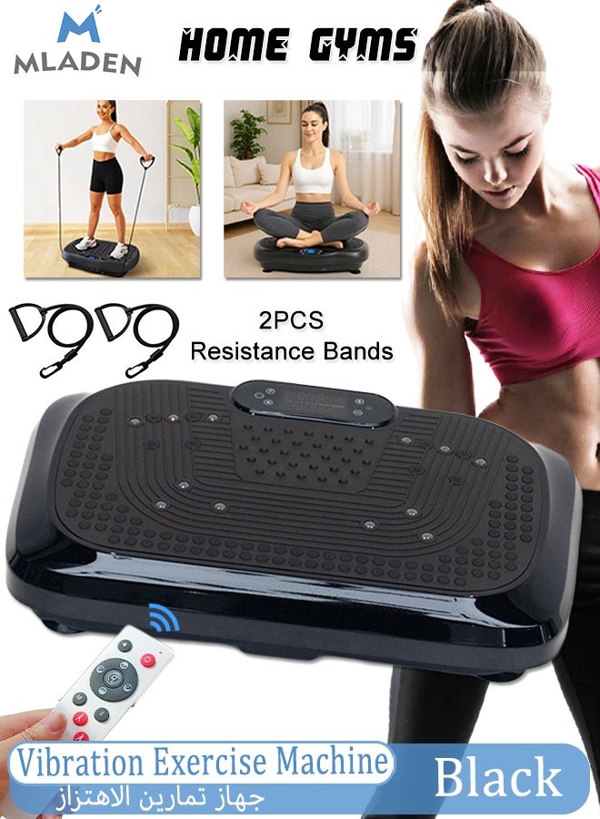 MLADEN Vibration Plate Exercise Machine, Whole Body Workout Vibrate Fitness Platform with LCD Display, Burn Calories, Helps Alleviate Back & Joint Pain Lymphatic Drainage Machine for Weight Loss Shaping Toning Wellness Home Gyms - Image 1
