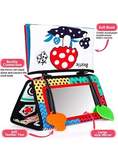 Gonice Baby Toys 0-6 Months Boys,Infant Mirror Toys with Cloth Books &Teethers High Contrast Newborn Sensory Montessori Toys for Newborn Girls Development Mat  - Image 5