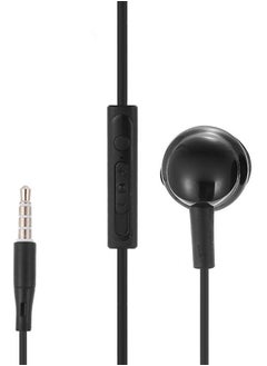 Single Earbud Stereo-To-Mono Earphones With Mic Black
