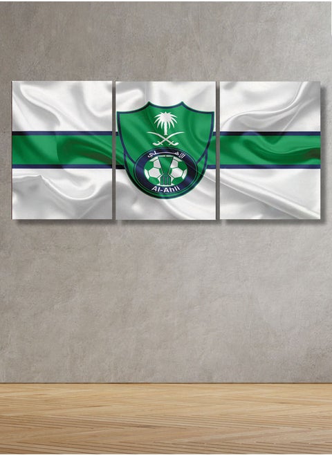 Decorative Wall Art Painting With A Flag Design, 3 pieces, Size 120x60cm