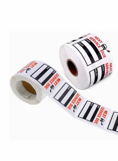 KASTWAVE Oil Change Stickers, 600 Pcs 5 * 5cm Car Service Black Stickers (2 Roll)  - Image 1
