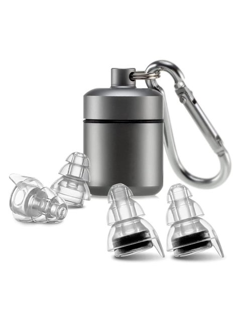 High Fidelity 24dB Concert Earplugs, Reusable Musicians Ear Plugs for Music Festivals, DJs, Musicians.