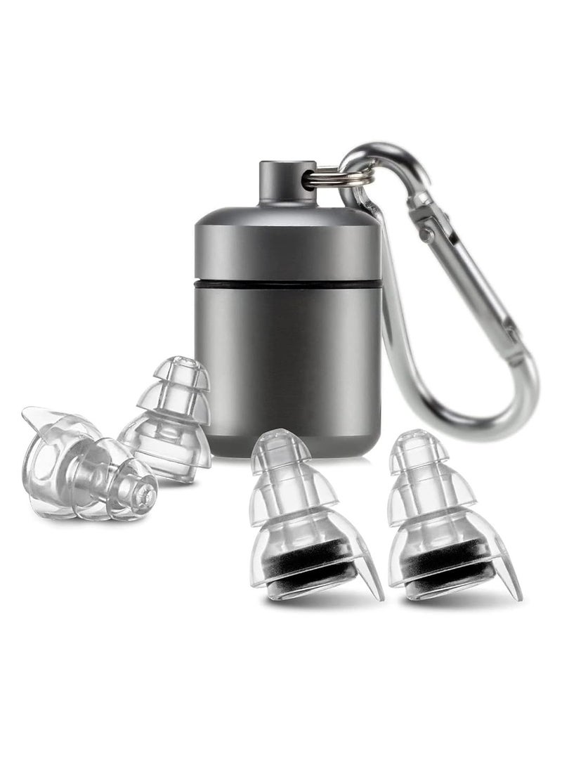 Oasisgalore High Fidelity 24dB Concert Earplugs, Reusable Musicians Ear Plugs for Music Festivals, DJs, Musicians.  - Image 1