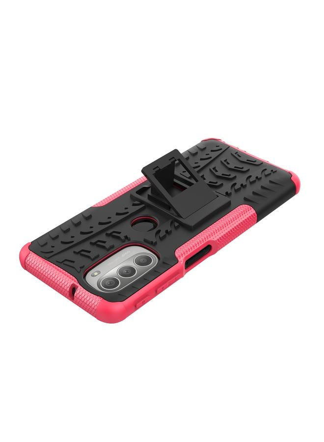 اس-توب جراب لهاتف Motorola Moto G51 5G مصنوع من مادة TPU + PC مع حامل - Image 5