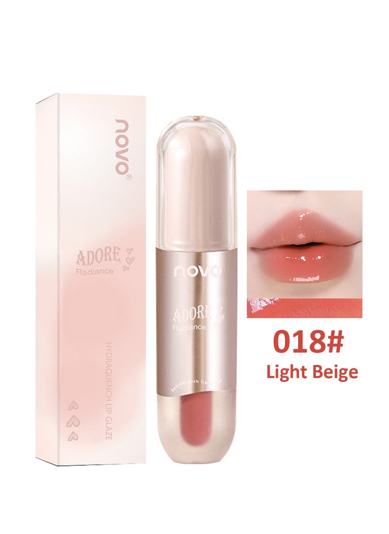 Novo Hydra quench Lip Glaze, Glossy Watery Lip Gloss, Mirror Hydrating Long Lasting Lip Base Makeup, High Color Rending Nonstick Cup for Women 3.5G  - Image 1