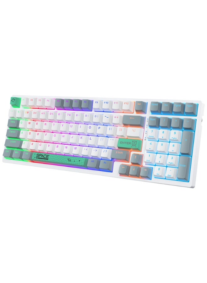 onikuma 98-Key Tawny Switch Mechanical Gaming Keyboard 75% Mini Wired Waterproof Backlight Silent Black Rgb Color Suitable For Computer/Ps4/Xbox Gamers - Image 2