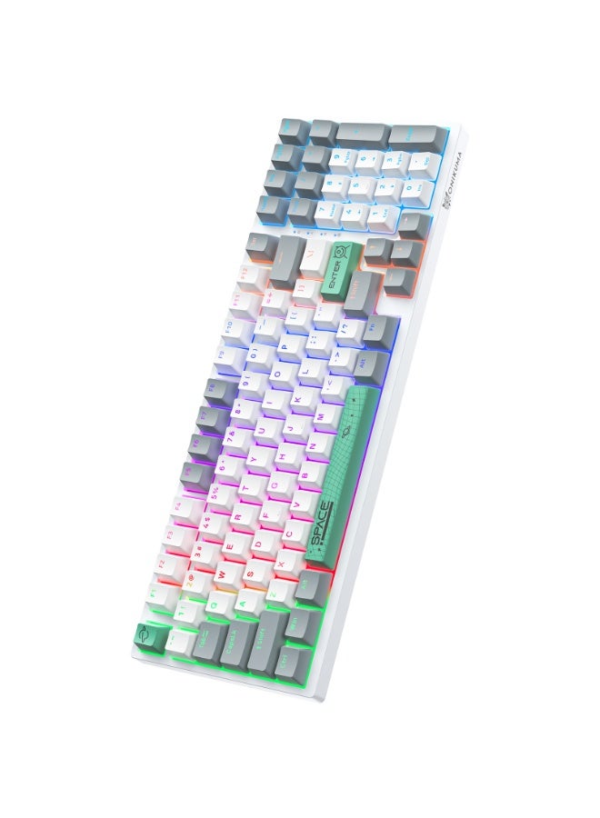 onikuma 98-Key Tawny Switch Mechanical Gaming Keyboard 75% Mini Wired Waterproof Backlight Silent Black Rgb Color Suitable For Computer/Ps4/Xbox Gamers - Image 3