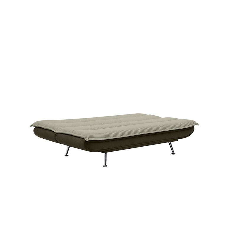 DANUBE HOME Ryker Fabric Sofa Bed | Convertible Sleeping Sofa Bed | Comfortable Living Room Furniture L200xW99xH95cm - Beige/Brown - Image 3