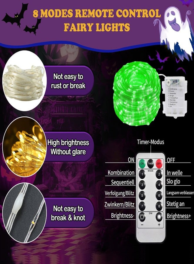 Sinranac 390 LED Halloween Spider Web Lights Decor, 5m Giant Net Lights with 26m Light Chain & Remote Control (8 Light Modes & Timer), Decoration for Garden Indoor Outdoor - Purple+Orange - Image 3