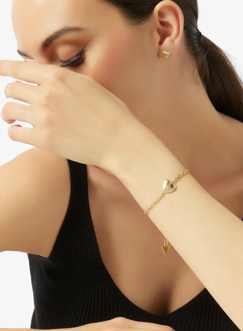GUESS  Heart Bracelet And  Studs for Women | Best Price UAE