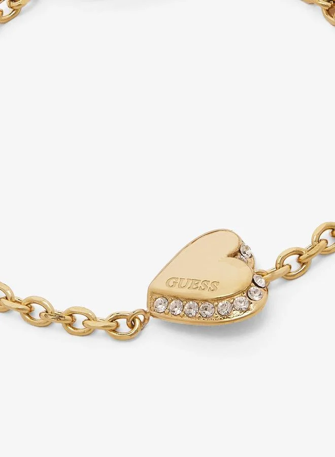GUESS Heart Bracelet And  Studs