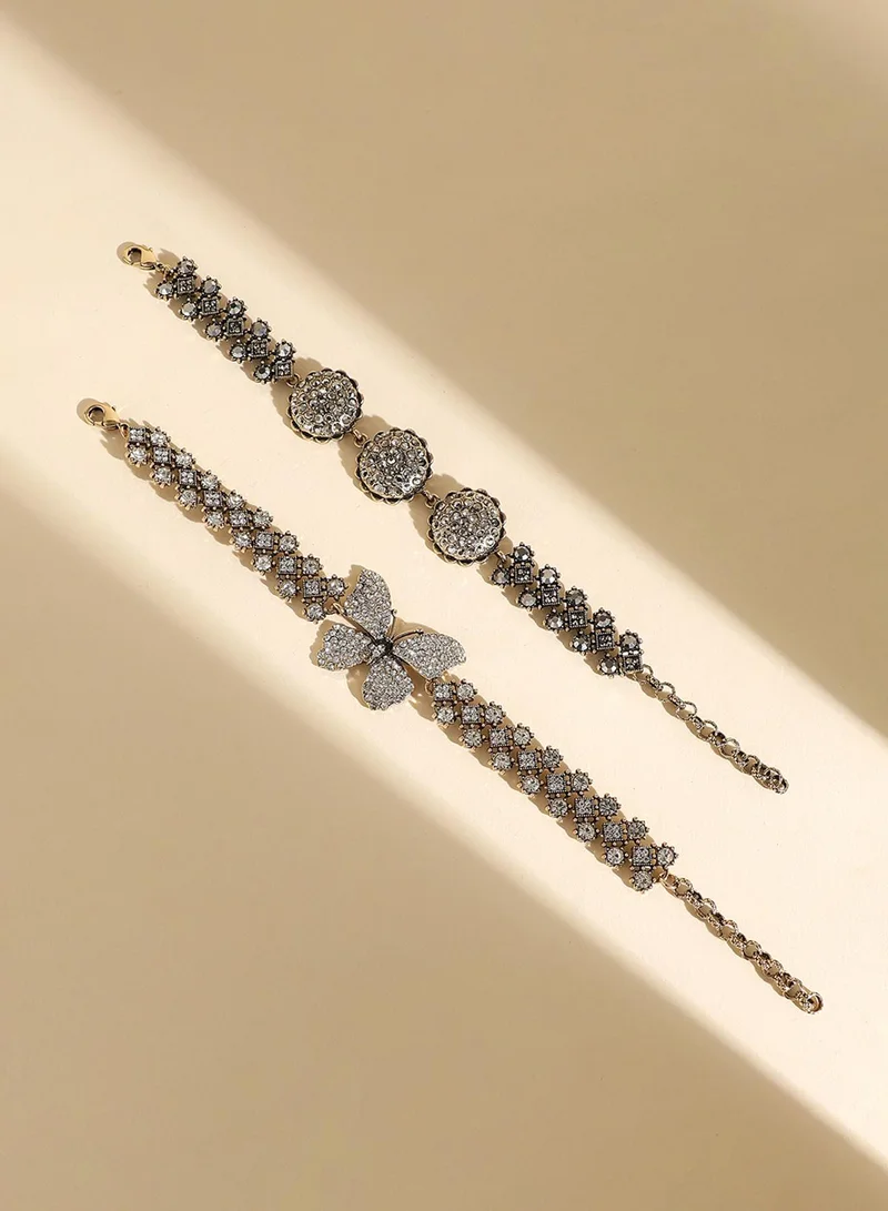 Sohi  Pack Of Circular Antique Artificial Bracelet Jewellery for Women | Best Price UAE