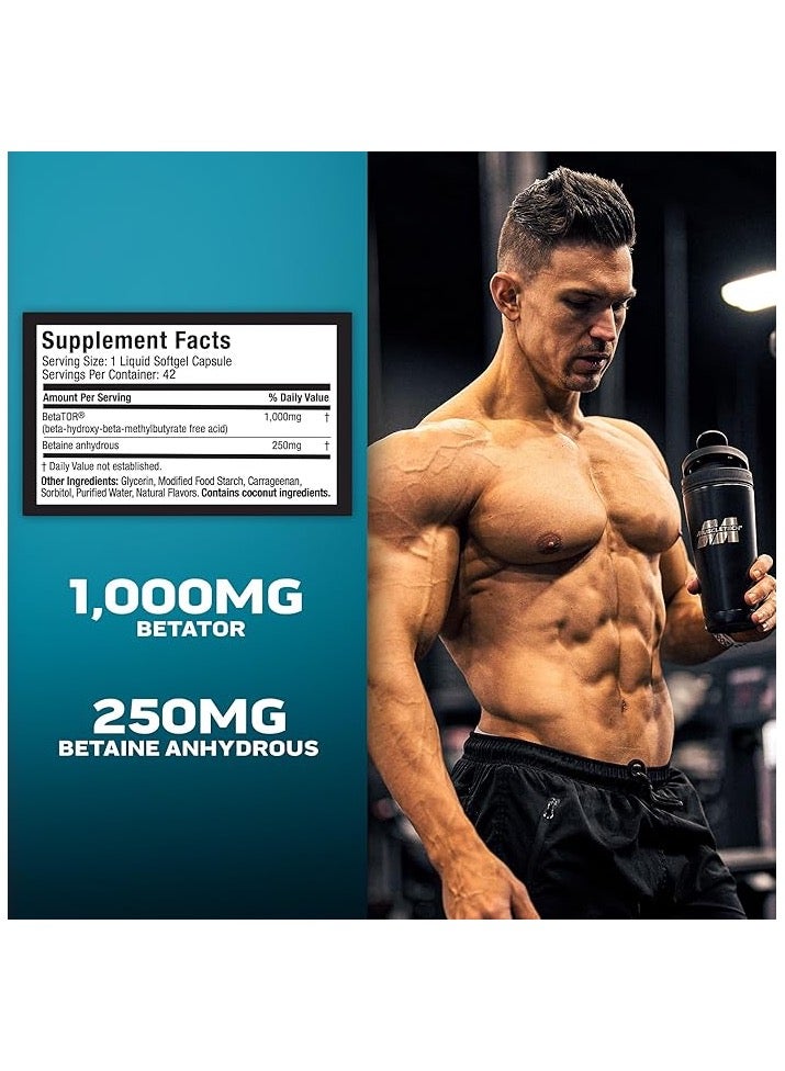 ماسل تيك كلير مصل، 42 كبسولة سائلة، أعلى درجة من HMB للعضلات النحيفة والتعافي، مكمل HMB الحمضي الحر للعضلات، يساعد في تقليل تكسير العضلات - Image 4