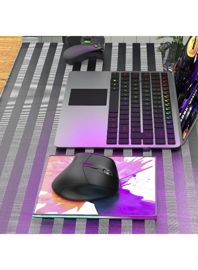 E-YOOSO X-45 Ergonomic Wireless Vertical Mouse with 5 DPI Options, 4 Buttons, USB Receiver, Comfortable for Office and Home Use - Image 5