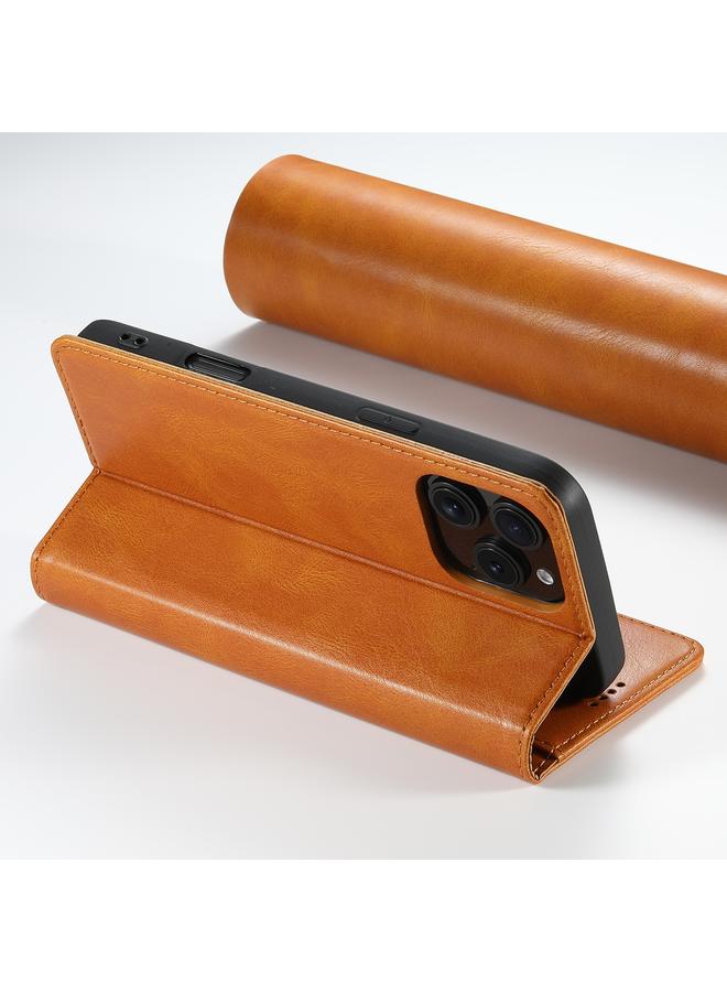 Suteni Case For iPhone 16 Pro J02 Oil Wax Wallet Leather Phone Case - Image 5