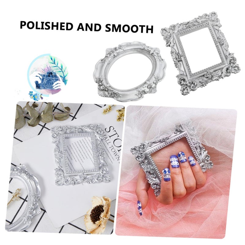 Mini Vintage Photo Frames Set Nail Art Jewelry Props Retro Photography Home Parties Shoots - Image 5