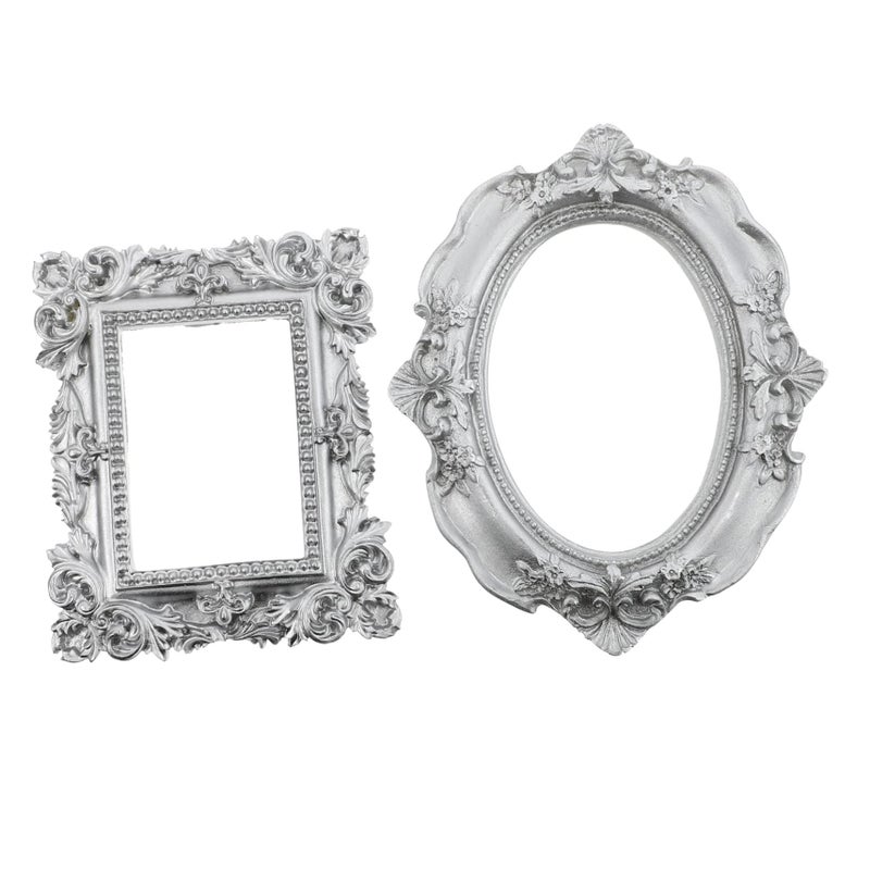 Mini Vintage Photo Frames Set Nail Art Jewelry Props Retro Photography Home Parties Shoots - Image 2