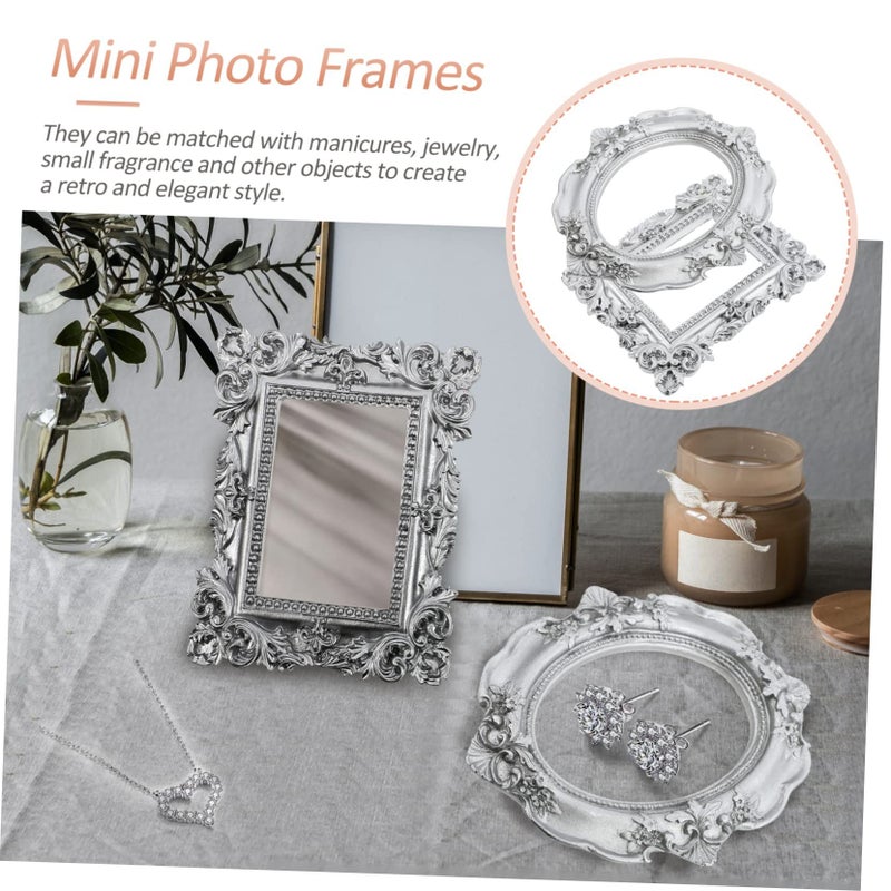 Mini Vintage Photo Frames Set Nail Art Jewelry Props Retro Photography Home Parties Shoots - Image 3