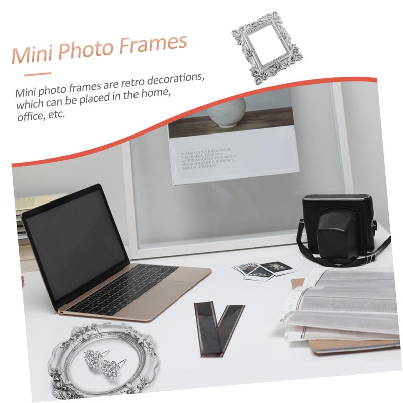 Mini Vintage Photo Frames Set Nail Art Jewelry Props Retro Photography Home Parties Shoots - Image 4