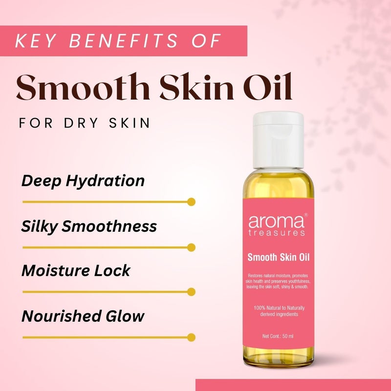 Aroma treasures Smooth Skin Oil Pack of 2 50ml X 2 - Image 4