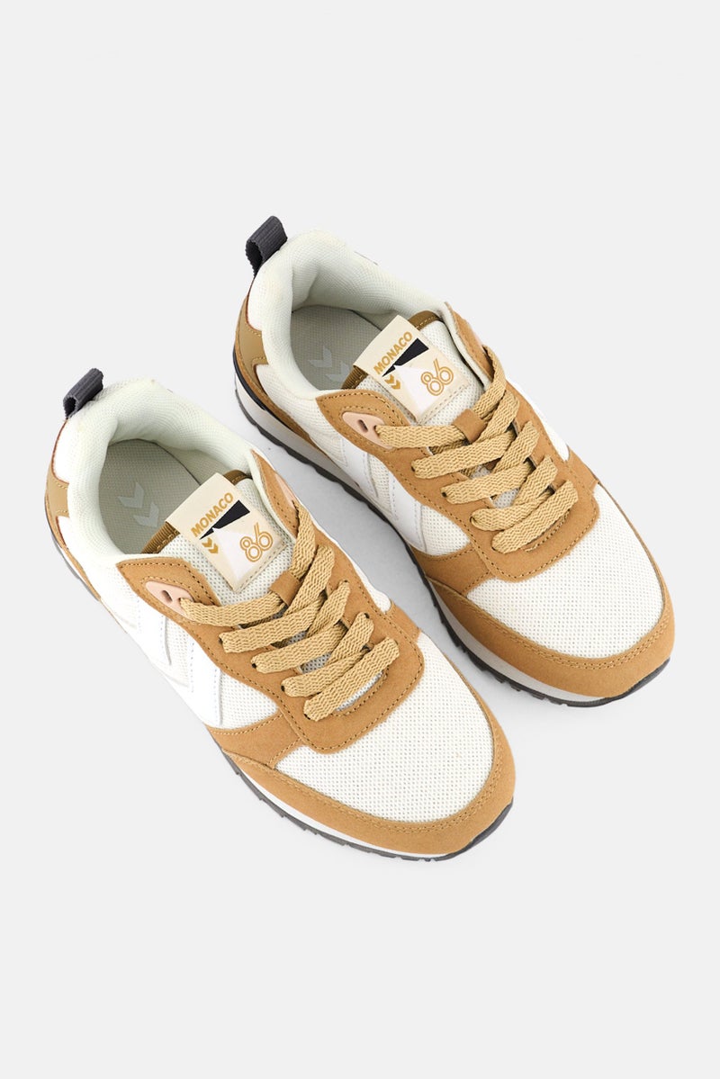 Hummel Kids Boy Monaco 86 Lace up Outdoor Shoes, Khaki - Image 4