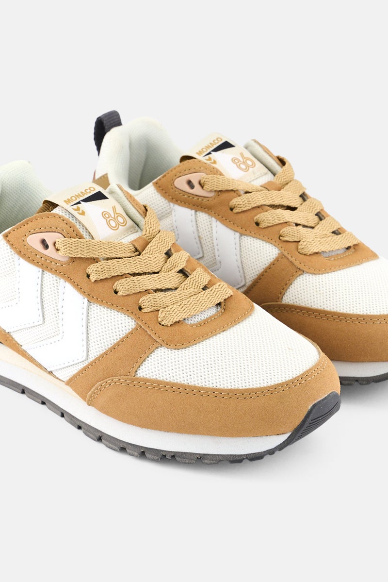 Hummel Kids Boy Monaco 86 Lace up Outdoor Shoes, Khaki - Image 3