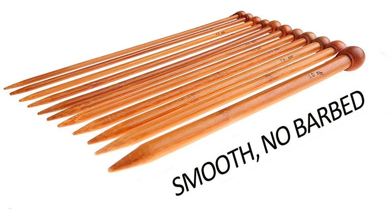 Fairycece Bamboo Knitting Needles Set Knitting Needle Case Kits for Beginners Wooden Wood - Image 3