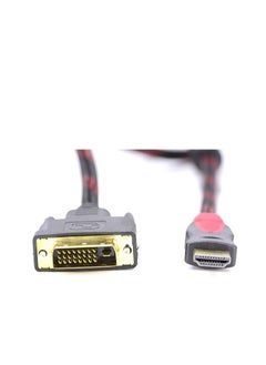 Nanotek Nanotek HDMI Male to DVI Male Video Converter Cable Adapter- Black and Red  - Image 2