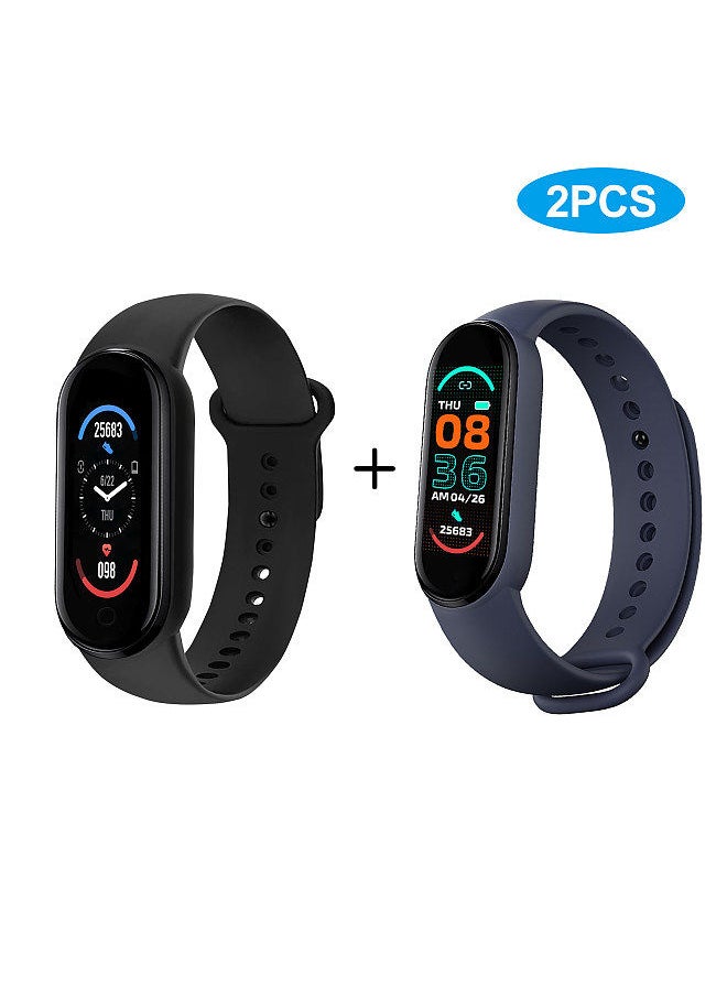 Generic - M6 Smart Sports Bracelet Watch 0.96-Inch TFT Screen BT4.0 Fitness Tracker Black - Image 1