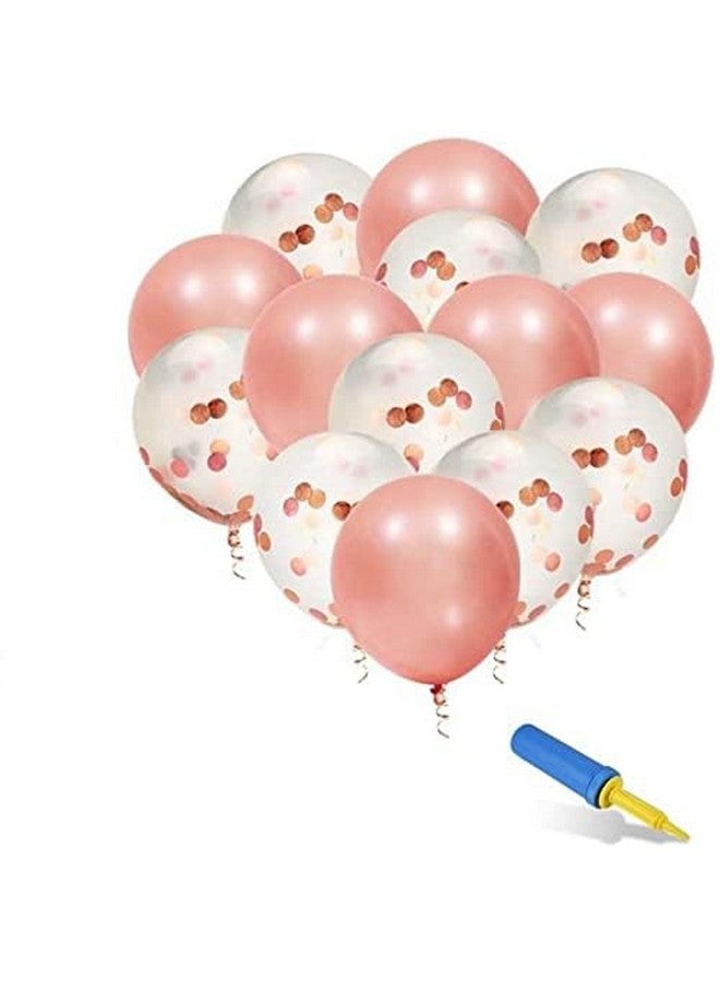 هونج كونج بالونز مجموعة مكونة من 66 قطعة من لافتات عيد الميلاد السعيدة باللون الذهبي الوردي مع بالونات معدنية وقصاصات ورقية على شكل نجمة وستائر من رقائق معدنية للأطفال والفتيات - Image 4