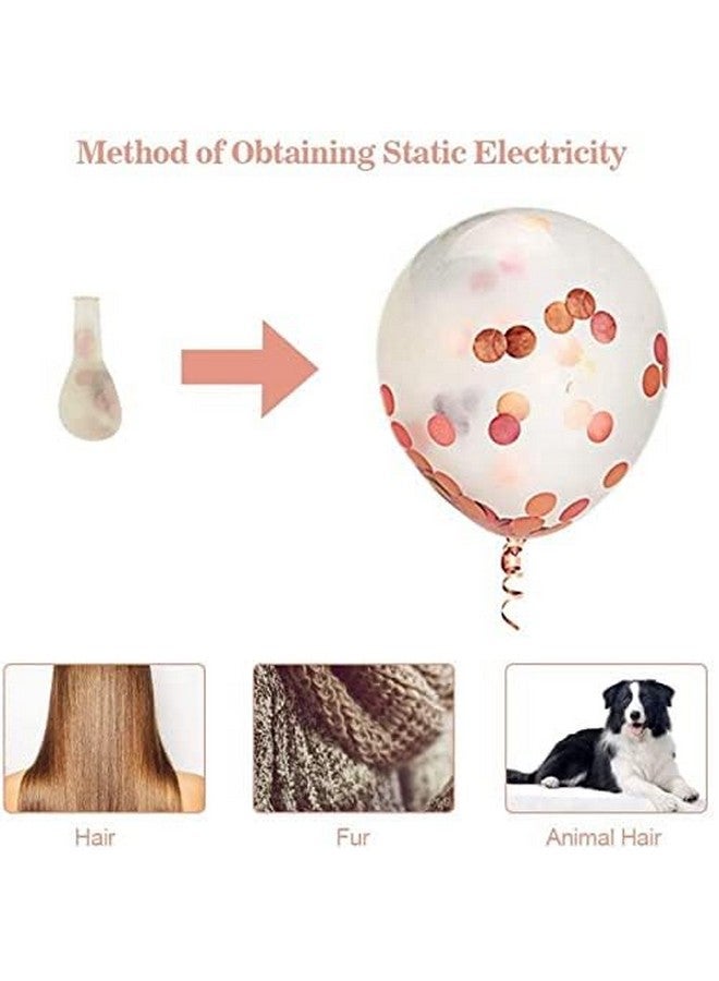 هونج كونج بالونز مجموعة مكونة من 66 قطعة من لافتات عيد الميلاد السعيدة باللون الذهبي الوردي مع بالونات معدنية وقصاصات ورقية على شكل نجمة وستائر من رقائق معدنية للأطفال والفتيات - Image 5