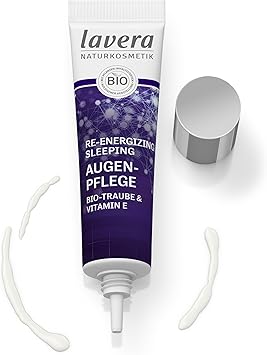lavera ReEnergizing Sleeping Eye Cream reduces expression lines natural cell renewal moisturising vegan natural cosmetics 15 ml - Image 2