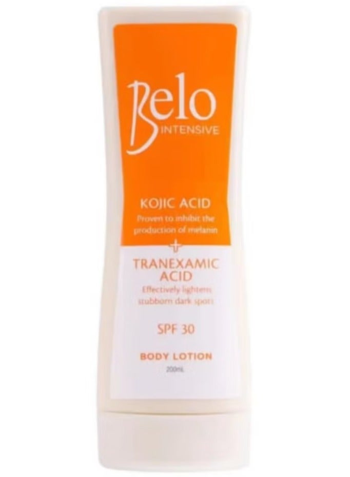 BELO ESSENTIALS Kojic Acid + Tranexamic Acid with SPF 30 Body Lotion - 200ml
