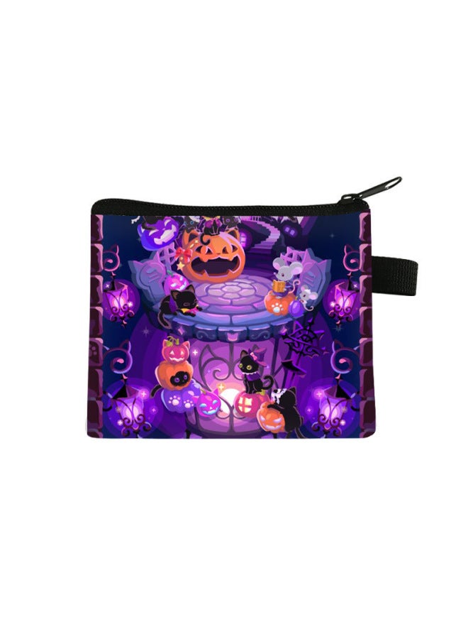New Halloween Coin Purse For Children, Cute Large-capacity Storage Bag, Student Mini Key Card Holder Small Bag
