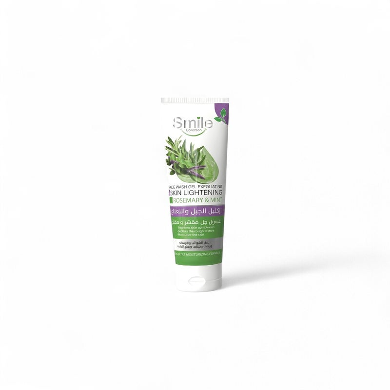 Smile - Exfoliating and Lightening Gel Wash with Rosemary and Mint 100ml