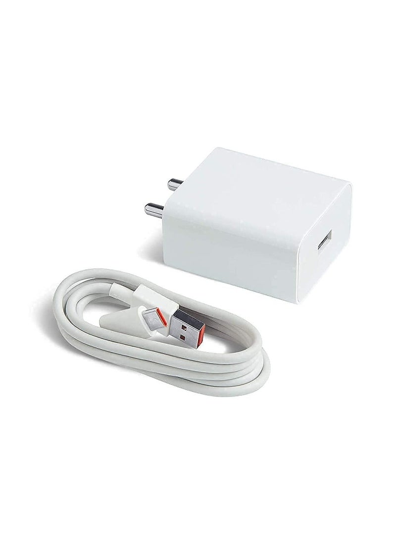 Fast Type-C for Xiaomi Poco F1 Armoured Edition Charger Adapter Wall | Mobile | Android USB Charger with 1 Meter USB Type C Charging Data Cable - Image 1