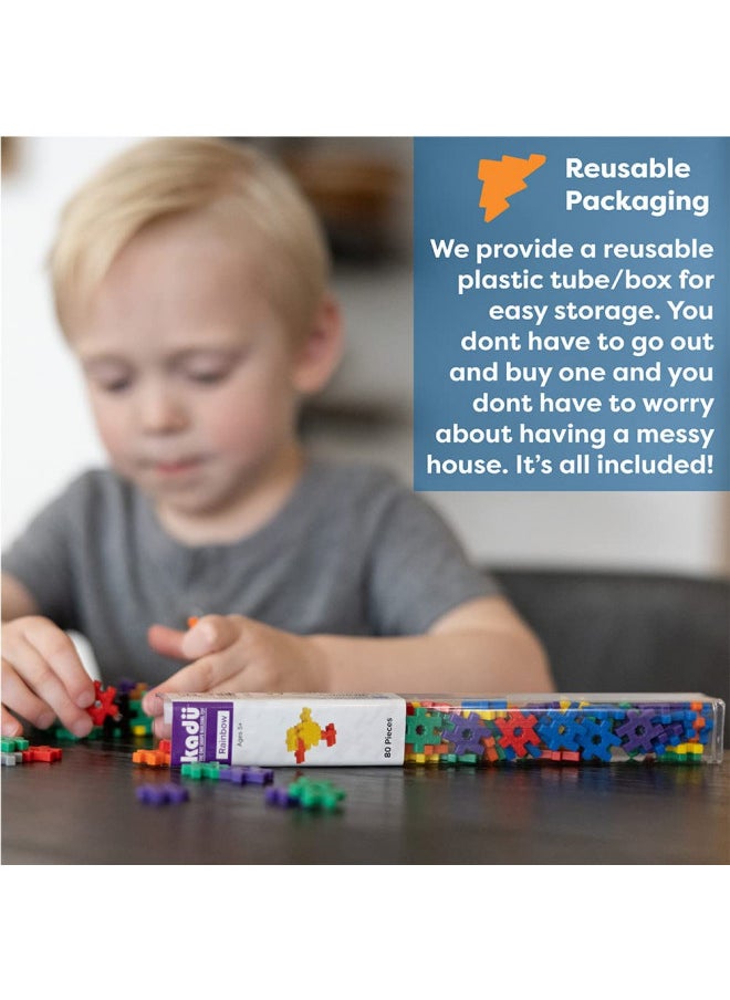 Incredibly Interconnectable Toys Incredibly Interconnectable Toys KADU Rainbow 250 Piece Set - STEM/STEAM Building + Construction Toy, for Open + Imaginative Play Ages 5+  - Image 3