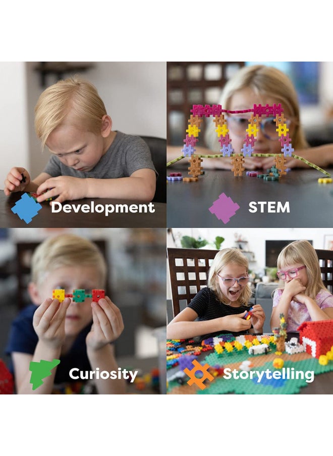 Incredibly Interconnectable Toys Incredibly Interconnectable Toys KADU Rainbow 250 Piece Set - STEM/STEAM Building + Construction Toy, for Open + Imaginative Play Ages 5+  - Image 1