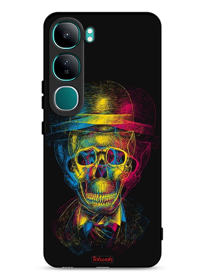 Tolwak vivo Y300 5G Protective Case Cover Skull Colorful Hat Fantasy Art - Image 1