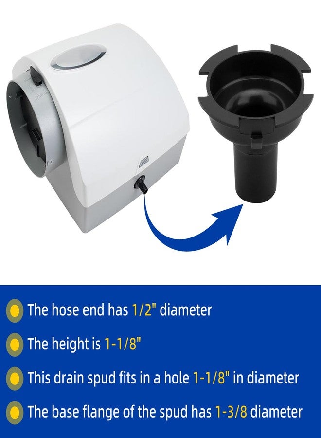 Ximoon 4223 Drain Spud Replacement for Aprilaire Humidifier 500 600 Series, 4792, 4793, 4837, 4839 Humidifier Part - Image 2