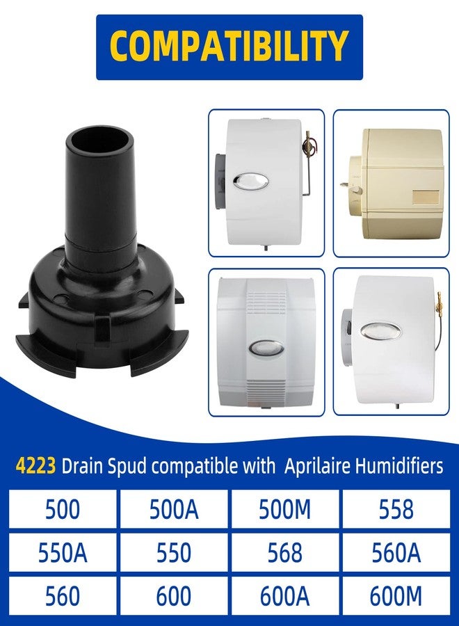 Ximoon 4223 Drain Spud Replacement for Aprilaire Humidifier 500 600 Series, 4792, 4793, 4837, 4839 Humidifier Part - Image 3