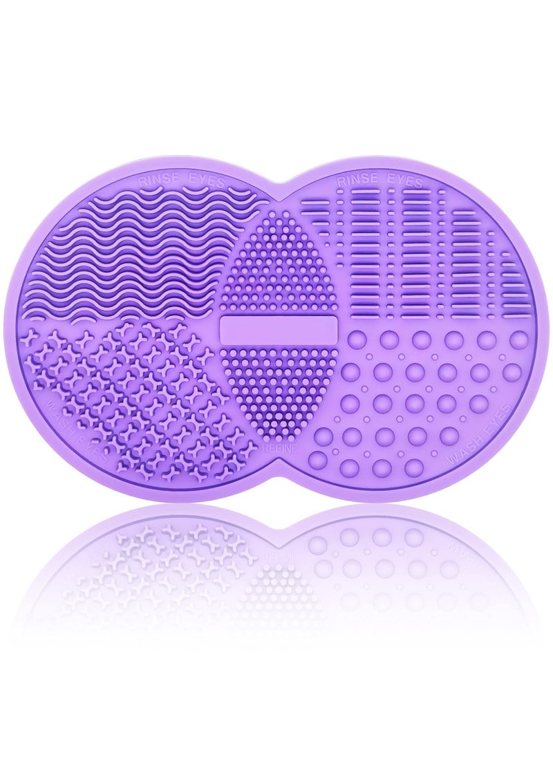 Makeup Brush Cleaning Mat Silicone Makeup Brush Scrubber Makeup Brush Cleaner Pad Cosmetic Brush Cleaner Brush Cleaning Pad Suitable for Makeup Brush Makeup Sponge Powder Puff Purple - pzsku/ZBCF94DAB4A918449FEF7Z/45/_/1741001433/1b48c2f4-687c-4bd6-a5a1-2b40bdc389c3