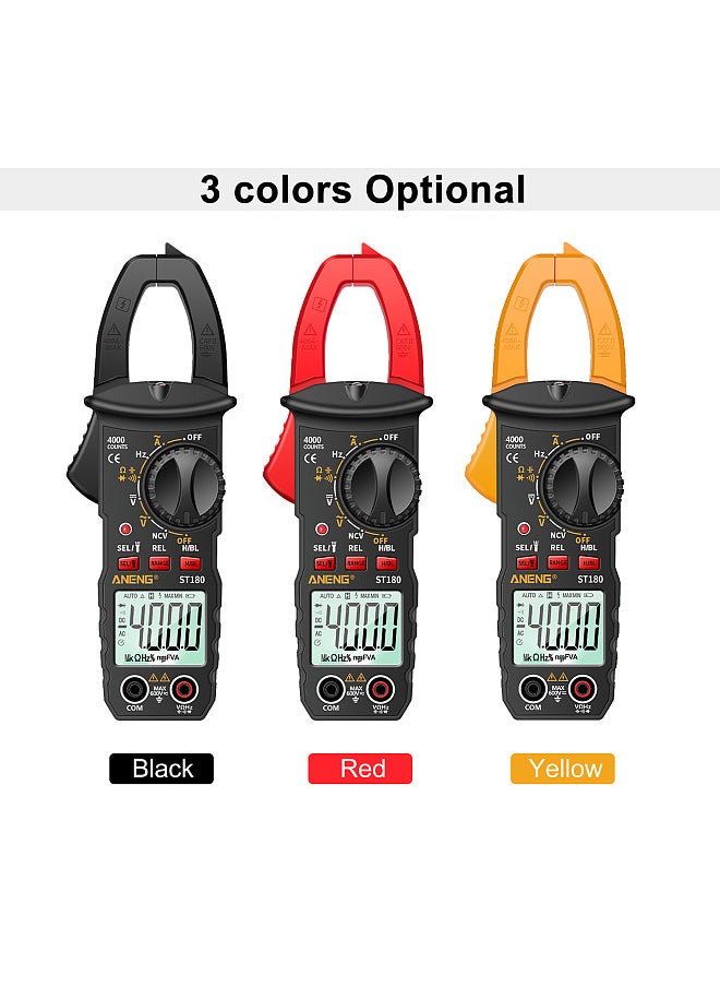 ST180 4000 Counts Digital Clamp Multimeter AC DC Voltage AC Current Meter NCV Tester Universal Meter  -30~1000℃ Temperature Resistance Capacitance Frequency Diode Measurement - pzsku/ZBCF9531BC9D1DFDC8738Z/45/_/1697191809/a54aede4-2f5e-4b09-911d-0e01414e902f