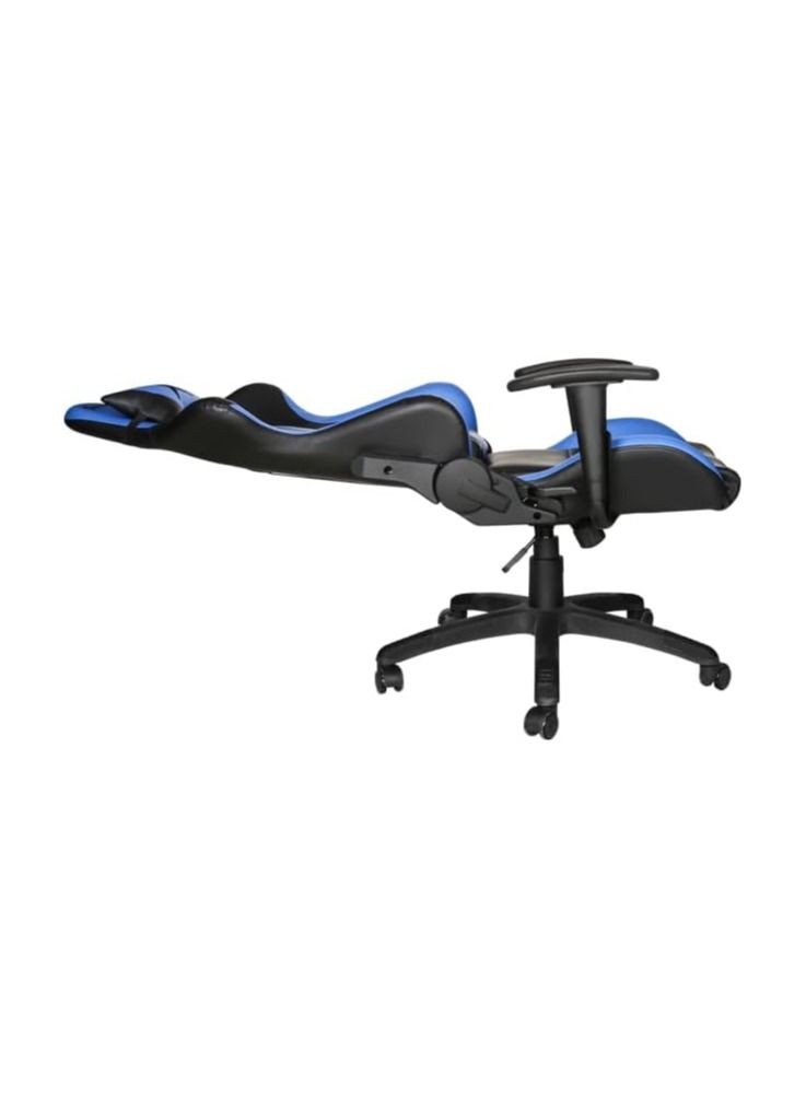 XTRIKE ME Gaming Chair Adjustable Computer Chair PC Office PU Leather High Back Lumbar Support comfortable armrest Headrest blue and black On Wheels - GC-905 Bu - Image 3
