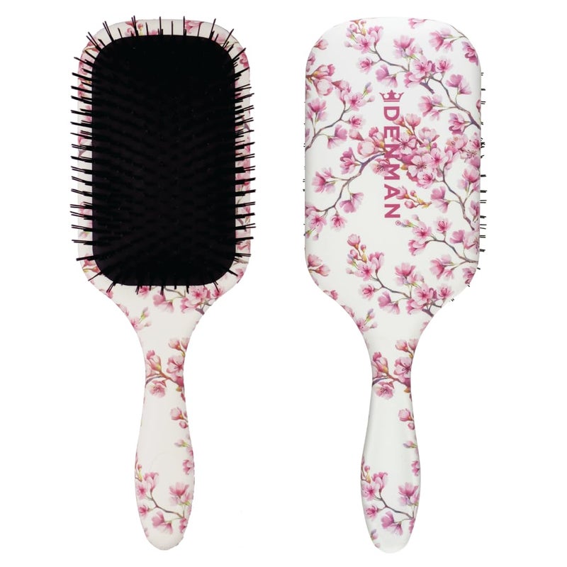 Denman Ultimate Detangling Hair Brush - Wet & Dry Detangler Brush for Long Hair, Wigs & Extensions - Ideal Hair Brushes for Women and Men, D90L Cherry Blossom - Image 1